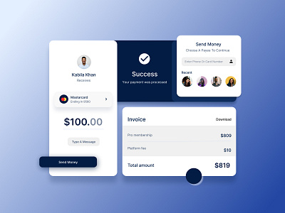 App UI cards app dashboard dashboard ui design payment payment method ui user user dashboard