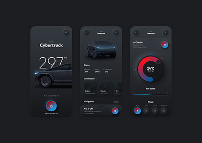 Car Interface animation app branding design graphic design illustration logo motion graphics ui