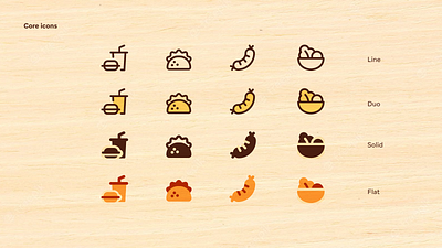 Core Icons - Food & Drink branding design drink fb flat food icon pack icon set icons illustration illustrator logo minimal signages streamlinehq streamlineicons ui vector