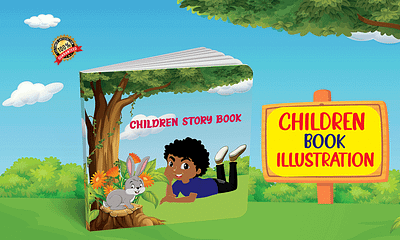 Children book illustration children story graphic design illustration kids book vector