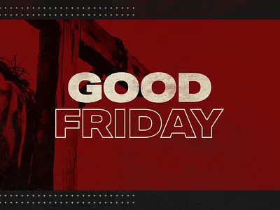 The Great Sacrifice | Good Friday Sermon Series Design graphic design