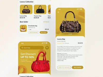 My BAG: Luxury Bag Store Mobile App advance animation background bag fashion bag mobile app branding design favorite bag graphic design guaranteed quality illustration logo mobile app typography ui ui ux ui ux mobile app ux vector women