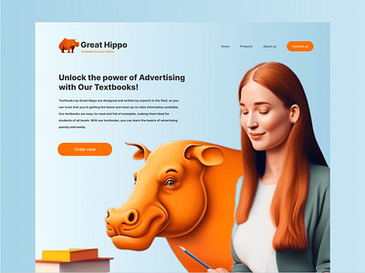 Great Hippo branding graphic design ui web website