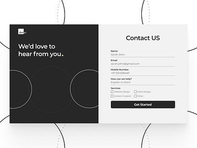 Contact Form- Daily UI #28 contact form contact form ui daily ui daily ui challenge dailyui design minimalistic ui ux