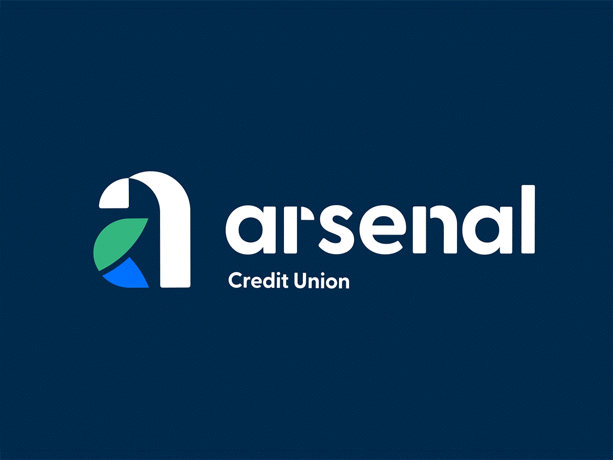 Arsenal Credit Union Logo a branding credit union logo typography