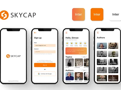 Daily Quotes Mobile App UI appdesigner branding mobileappdesign ui