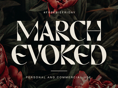 March Evoked - Display Font Demo display font free display font free font free fonts freebie