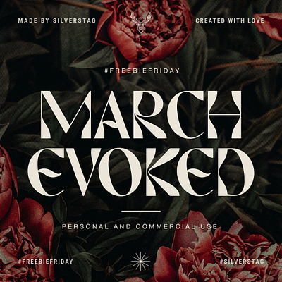 March Evoked - Display Font Demo display font free display font free font free fonts freebie