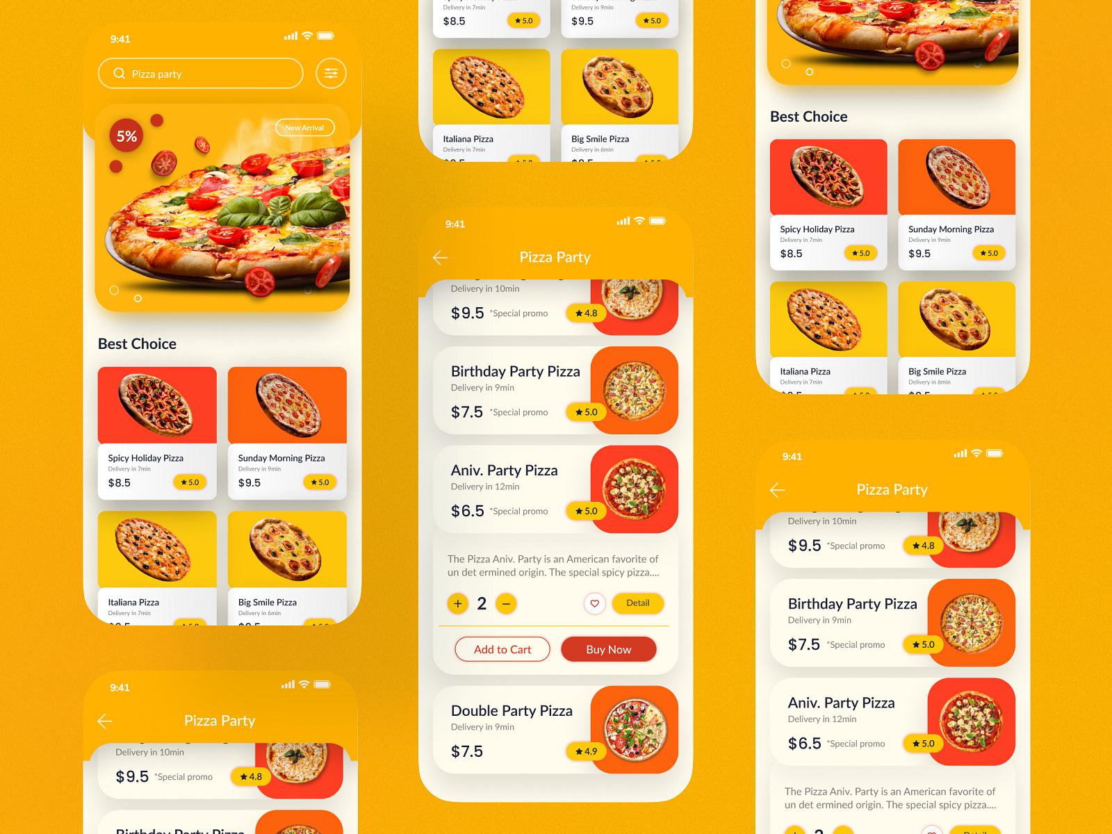 Hot Pizzas, Fast Delivery Mobile App By Ilyas Ferry On Dribbble