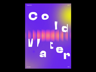 008 cold water branding cartaz cartel clean cold cold water design graphic design grid illustration illustrator layout noise photoshop poster print print design type typography water