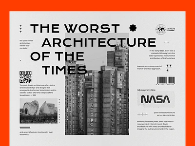 Soviet architecture horror architecture bold typography building depressive website grey ui grey website monochrome website old house soviet ui ux website