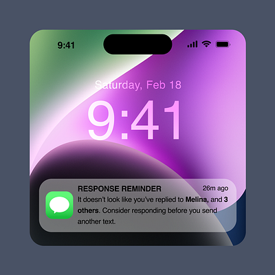 Response Reminder for Apple iOS apple design ios messaging ui ux