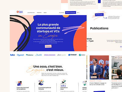 France Digitale — website association branding ui