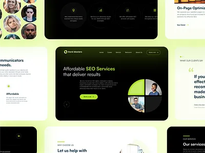 SEO Service Website - Rank Masters process ui