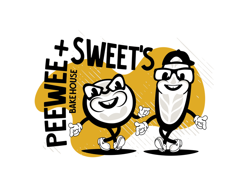 Peewee & Sweet's Bakehouse branding design graphic design graphics illustration logo vector
