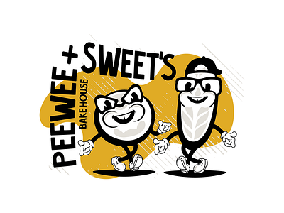 Peewee & Sweet's Bakehouse branding design graphic design graphics illustration logo vector