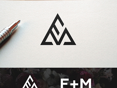 FM Letter Logo branding design graphic design illustration initials logo logo design typography vector
