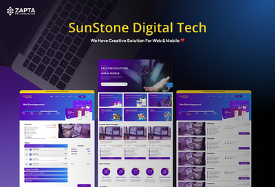 SunStone Digital Tech app branding design graphic design illustration logo ui ux