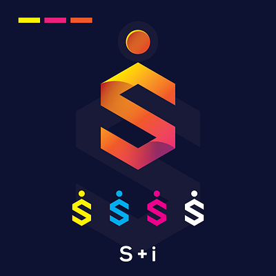 Si letter Logo branding design graphic design illustration logo logo design typography vector