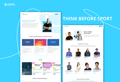 THINK BEFORE SPORT UX / UX Design app branding design graphic design illustration logo ui ux