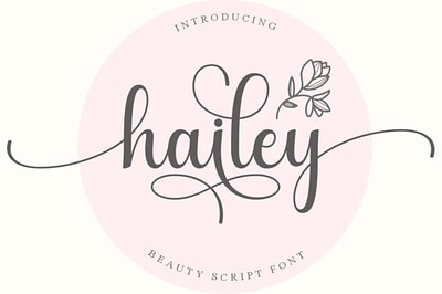 Hailey Font packaging design