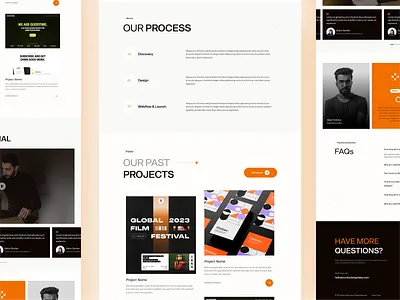 Creative Agency Website Design branding ui