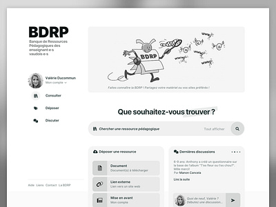 BDRP dashboard database illustration layout listing logo responsive ui ux website