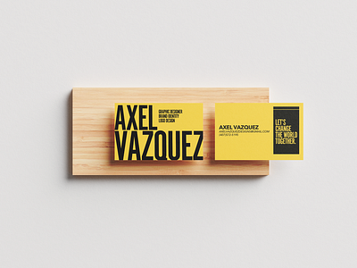 Axel Vazquez Design Mock Up branding design graphic design logo mockup typography vector