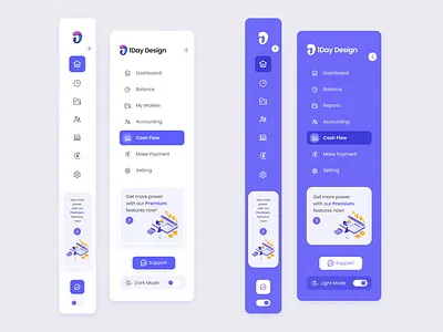 Collapsible Sidebar Navigation collapsible collapsible menu collapsible side navigation design kerem birgün menu navigation sidebar ui design uiux