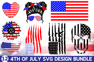 4th of july distressed svg design bundle 4th of july tumbler png design branding graphic design illustration inspiratonal sticker png bundle