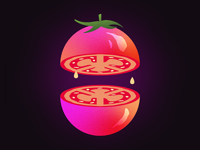 Tomato adobe illustrator art cartoon colorful design digital digital art digital illustration fruit fruits gradient graphic design illustration illustrator noise pop art tomato tomatoes vector vector art