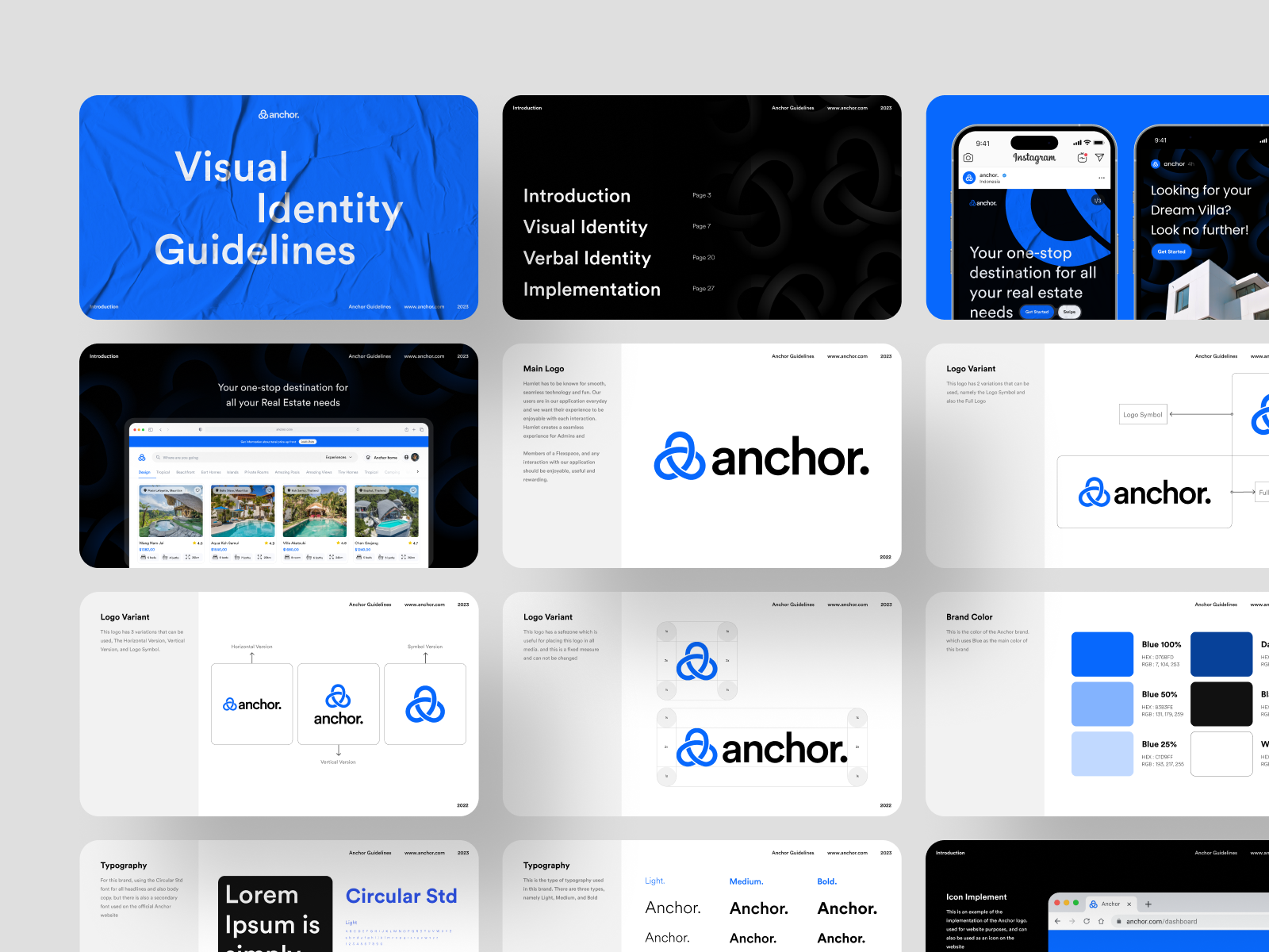 Anchor Real Estate Brand Guidelines by Faza Dzikrulloh for Odama on