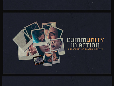 Community in Action branding church graphics design graphic design message series typography