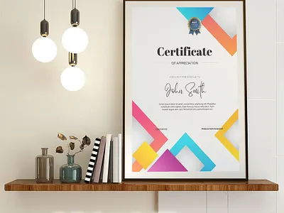  I will design professional certificate adobe photoshop certificate certificate design design illustration professional vector