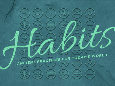 Habits branding church graphics design graphic design illustration logo message series typography vector