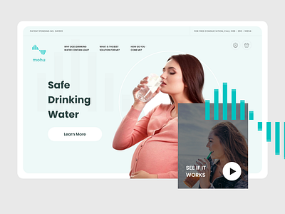 Mohu - Water Filter Web UI interface mohu ui uiux