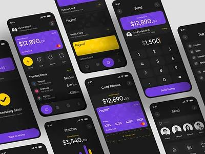 Payme Finance - Mobile App [ Detail Screen ] app app design bank bank app digital banking digital wallet finance finance app mobile mobile app mobile app design money send money wallet