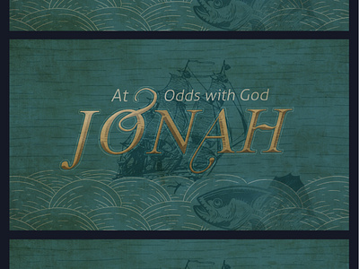 Jonah branding church graphics design graphic design illustration logo message series typography vector