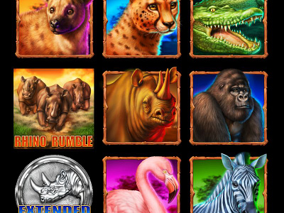 Set of slot game Characters animals symbols digital art gambling game art game characters game design graphic design set of characters set of symbols slot art slot characters slot design slot game art slot game characters slot game design slot game symbols slot machine development wil nature wild nature symbols