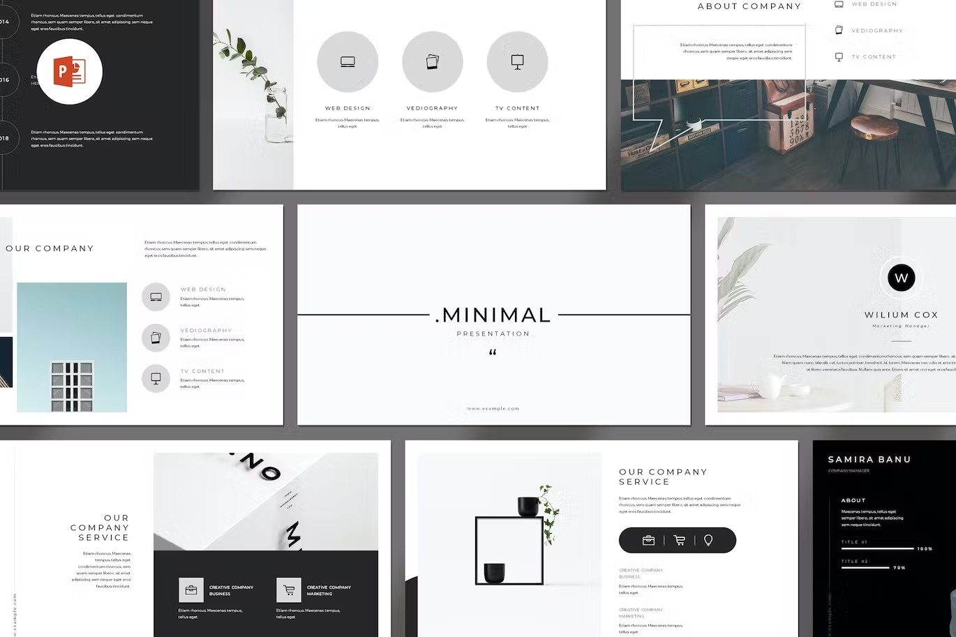 Minimal Powerpoint Template by GoldenPixelStudio on Dribbble