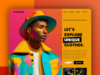 Gent's Girl's Clothing Store Website UI Design summer