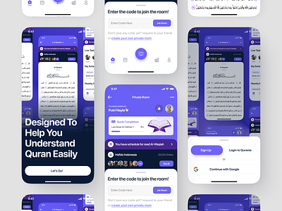 Qurania - Quran App app article clean design feed interface minimal mobile mobile app mobile design neat reading social app ui ux