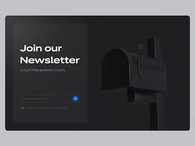 Newsletter ui 3d 3d animation 3dweb animation blender c4d cinema 4d graphic design illu illustration motion graphics redshift ui uiux