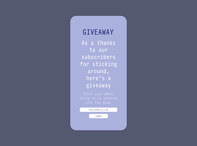 #Daily UI 97 Giveaway adobe xd app dailyui giveaway graphic design