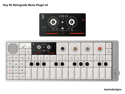 BuiLD 1.0 UI #010 - OP-1 synthesiser, sampler UI Exploration. dailyui design equipment music synthesizer ui