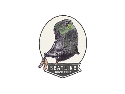 Beatline Duck Club Logo graphic design logo small business design