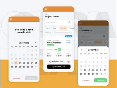 Obra Lean app design flat ui ux uxui