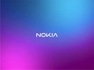 NOKIA - Less edgy brand branding gradient logo logo branding nokia nokia logo