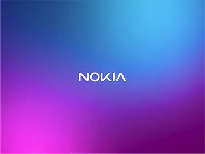 NOKIA - Less edgy brand branding gradient logo logo branding nokia nokia logo