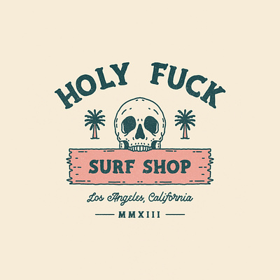 Surf Shop branding california design graphic design illustration logo west coast